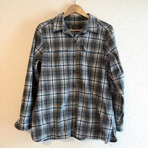 NWOT Pendleton Wool Button Down Blue Gray